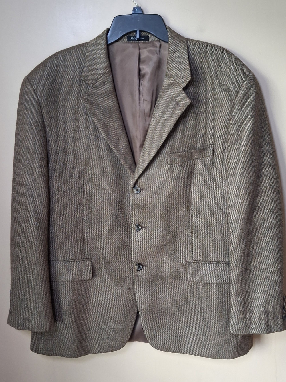Lauren Ralph Lauren Men’s 100% Lambswool Brown Sports Jacket Blazer; Size 46R